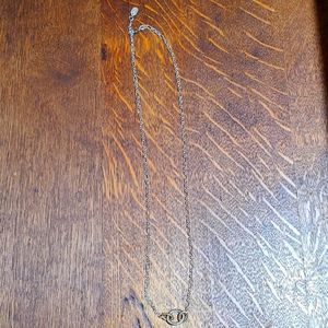 Oval Twist Changeable Charm Holder Necklace NWOT